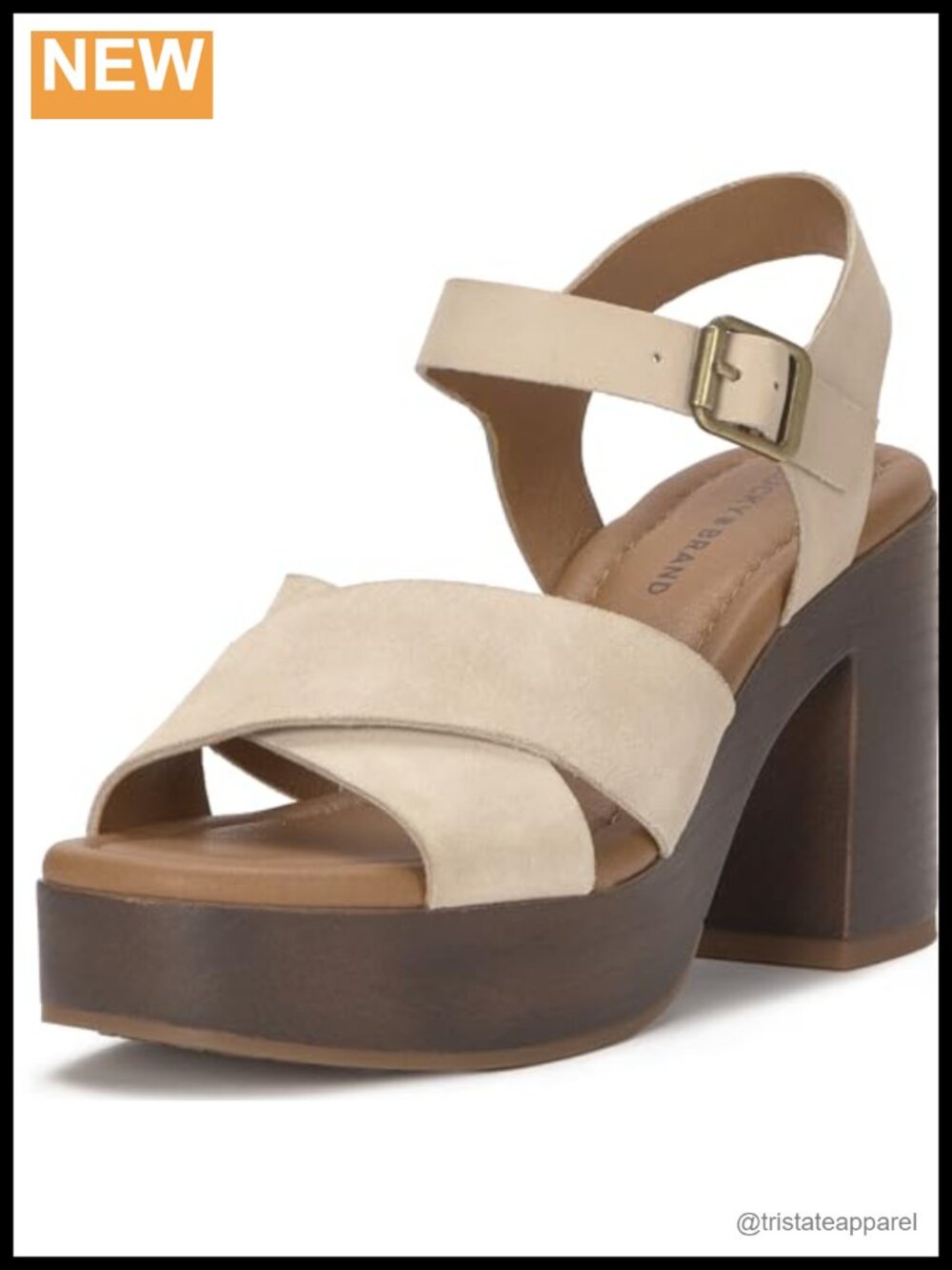 Suede Platform Wedge Sandals with Cross Strap